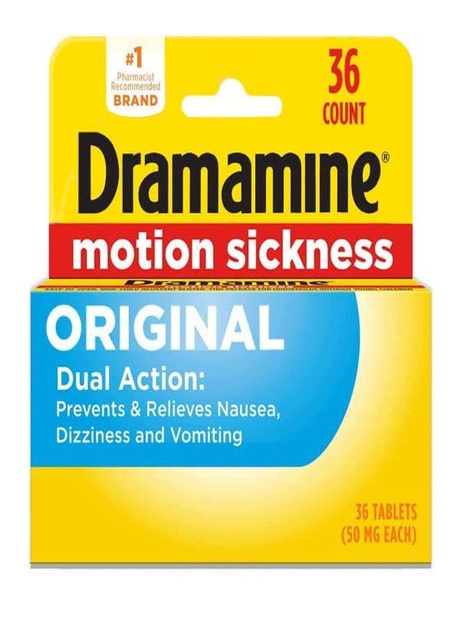 Dramamine Motion Sickness Relief, Original Formula, 36 Count (Pack of 5) - Image 2